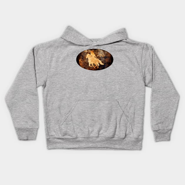 The Lone Rider Kids Hoodie by Leroy Binks